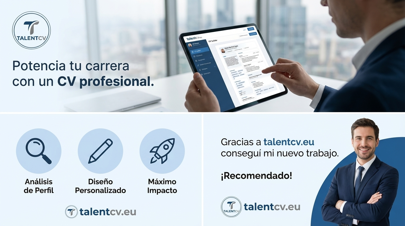 Potencia tu carrera con un CV profesional - TalentCV.eu